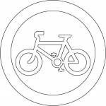 "Riding of Pedal Cycles Prohibited"...