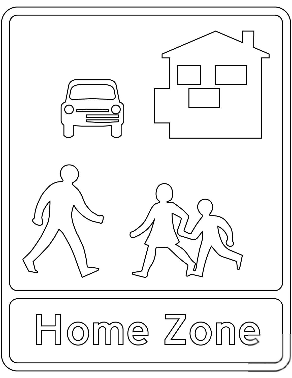 "Living Street" Sign in the United...