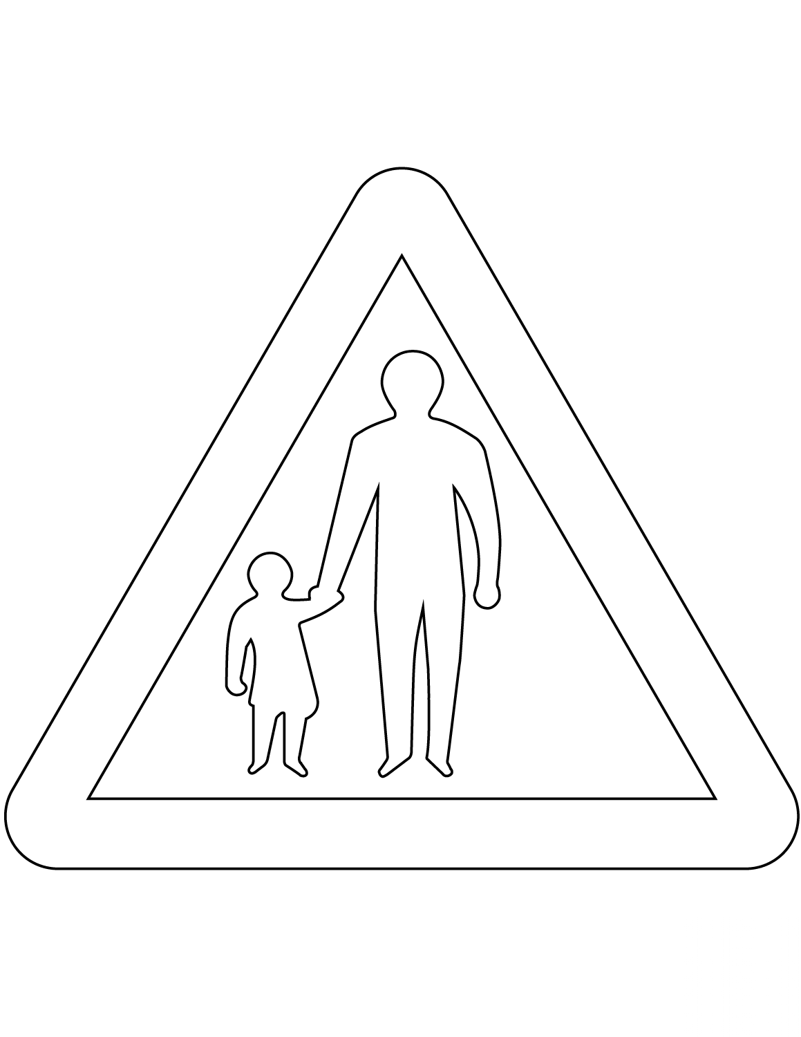 "Pedestrians Ahead" Sign in the...