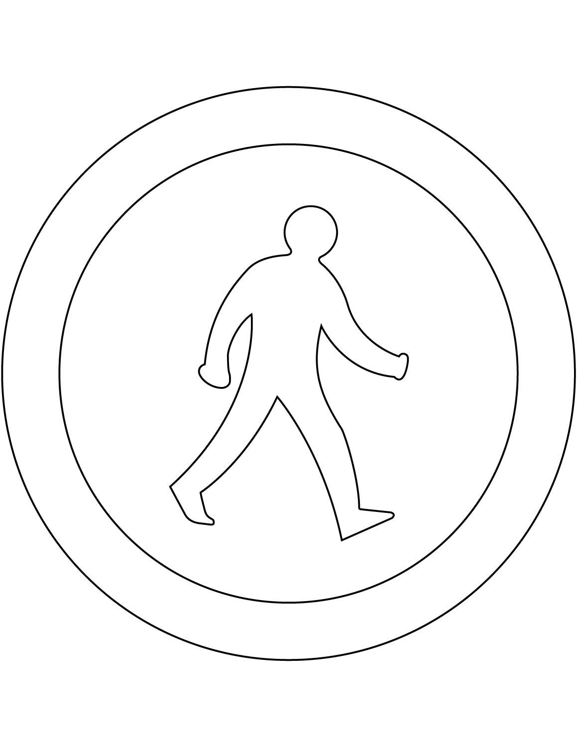 "Pedestrians Prohibited" Sign in...