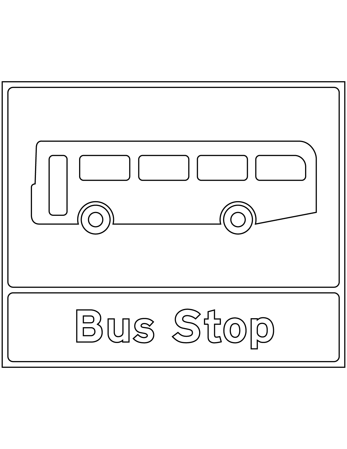 "Bus Stop" Sign in the United Kingdom