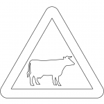 "Cattle" Sign in the United Kingdom