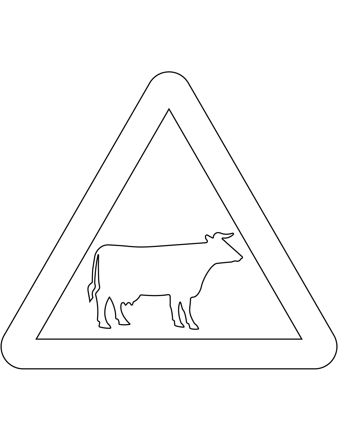 "Cattle" Sign in the United Kingdom