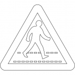 "Zebra Crossing" Sign in the United...