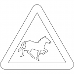 "Wild Horses Or Ponies" Sign in the...