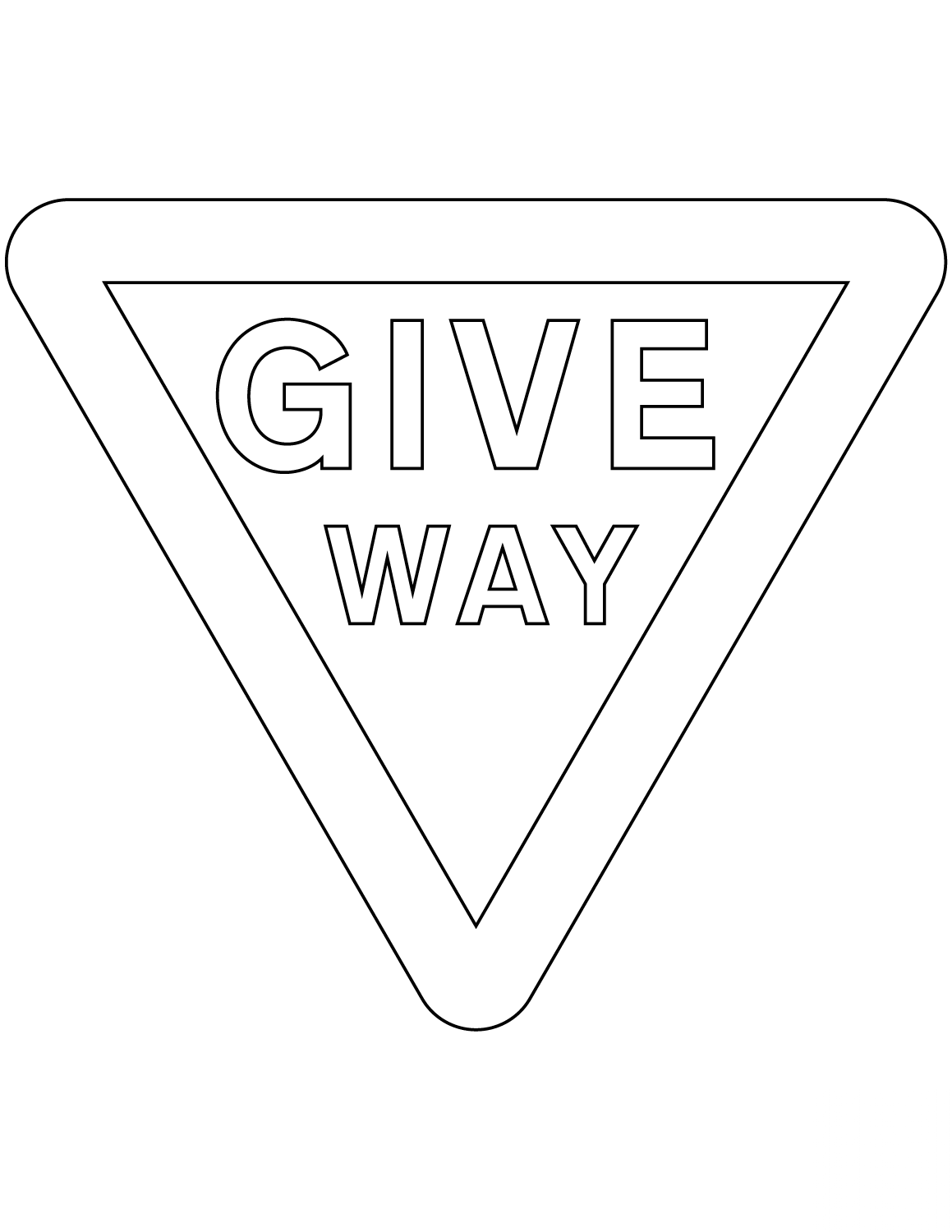 "Give Way" Sign in the United Kingdom