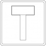 "No Through Road" Sign in the...