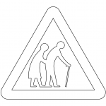 "Frail Pedestrians Likely to Cross"...