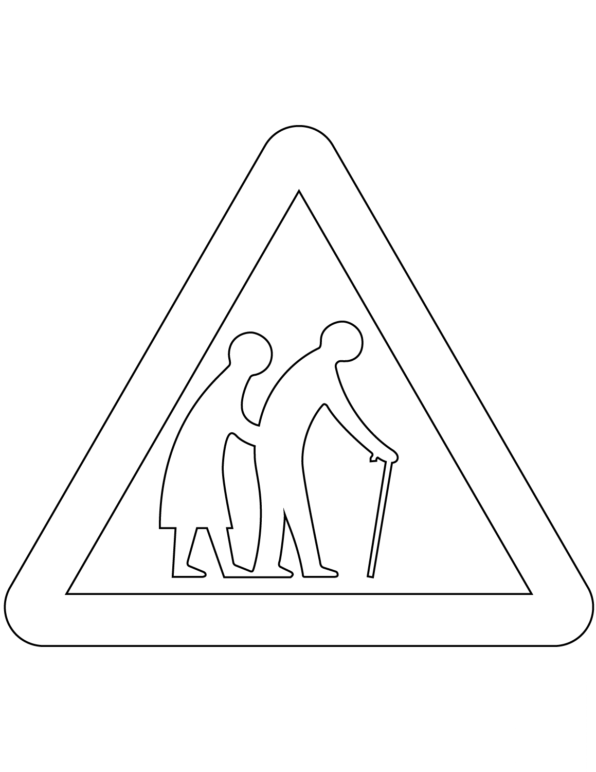 "Frail Pedestrians Likely to Cross"...