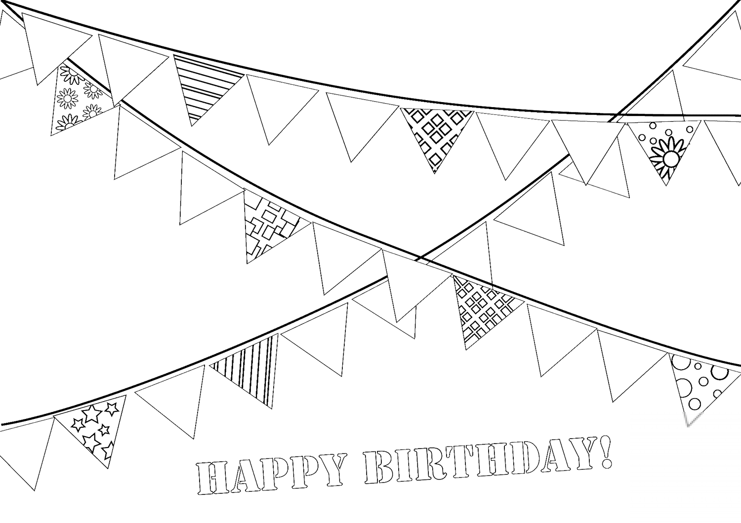 Happy Birthday Party Garland