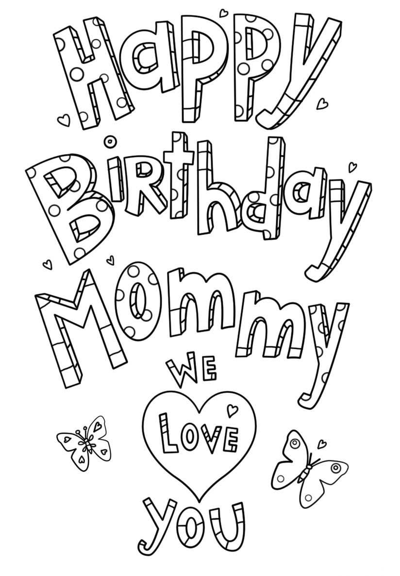 Happy Birthday Mommy Doodle