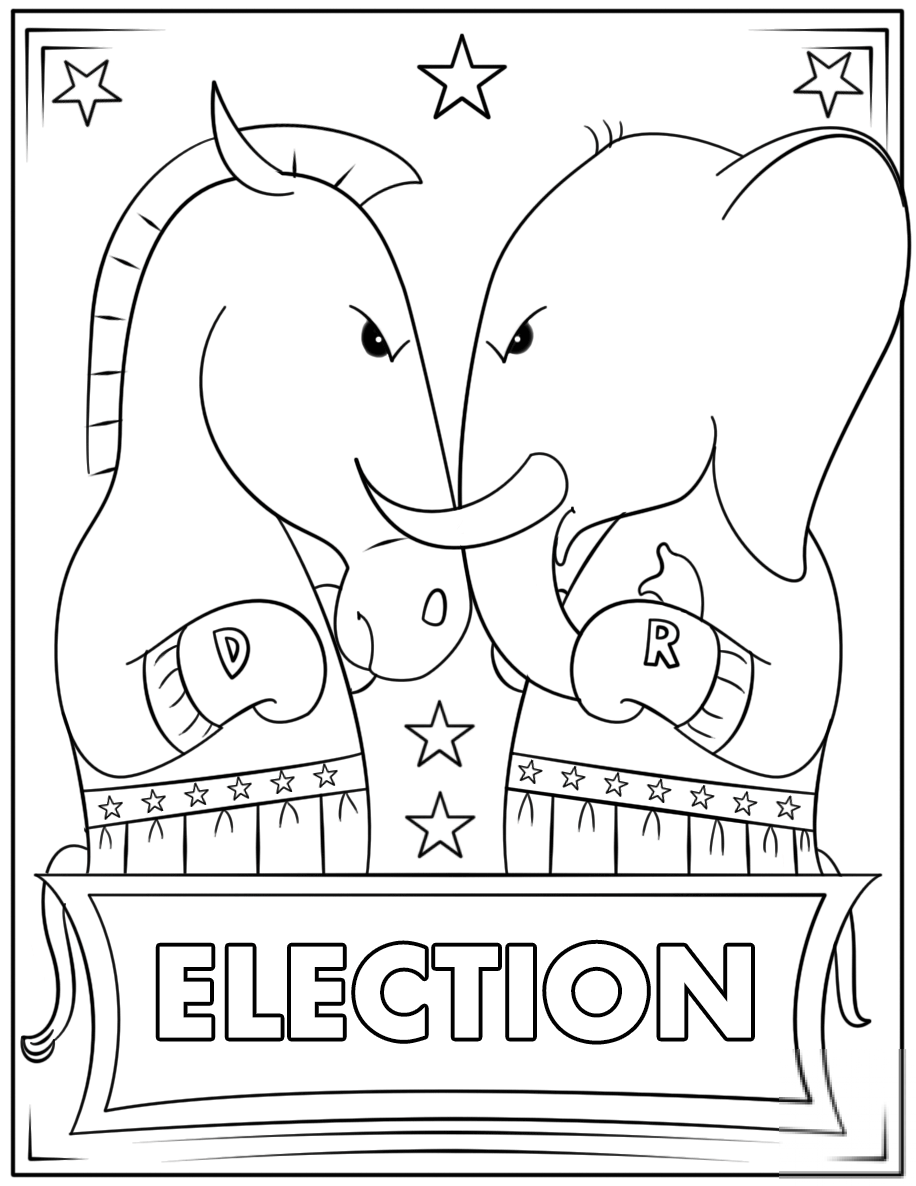 Democrat Donkey and Republican...