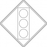 "Traffic Signal Ahead" Sign in the USA