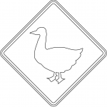 "Duck Crossing" Sign in the USA