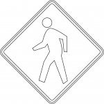 "Pedestrian Crossing" Sign in the USA