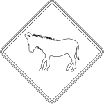 "Donkey Crossing" Sign in the USA