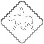 "Equestrians" Sign in the USA
