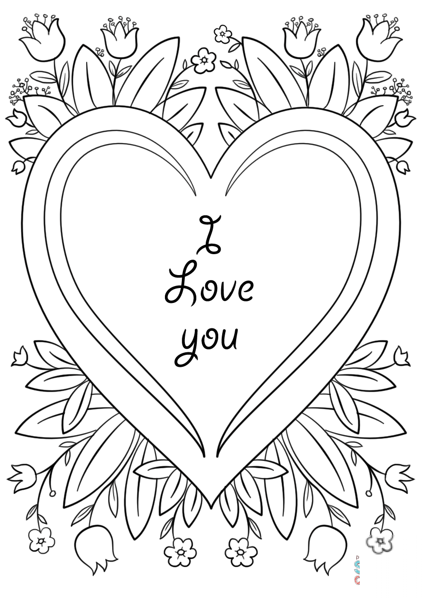Valentine's Day Card "I Love You"