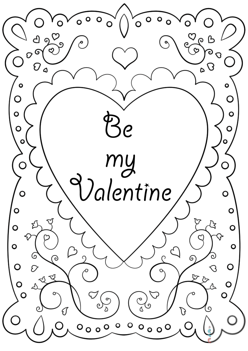 Valentine's Day Card "Be My Valentine"