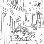 Taras kawiarni w nocy Vincenta Van...