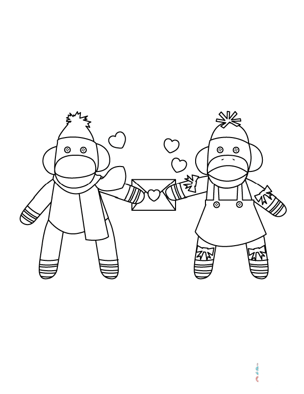 Sock Monkeys in Love