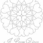 I Love You Mandala