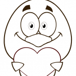 Yellow Chick Cartoon Character...