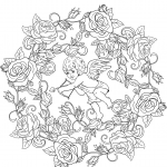 St. Valentine Mandala with Cupid