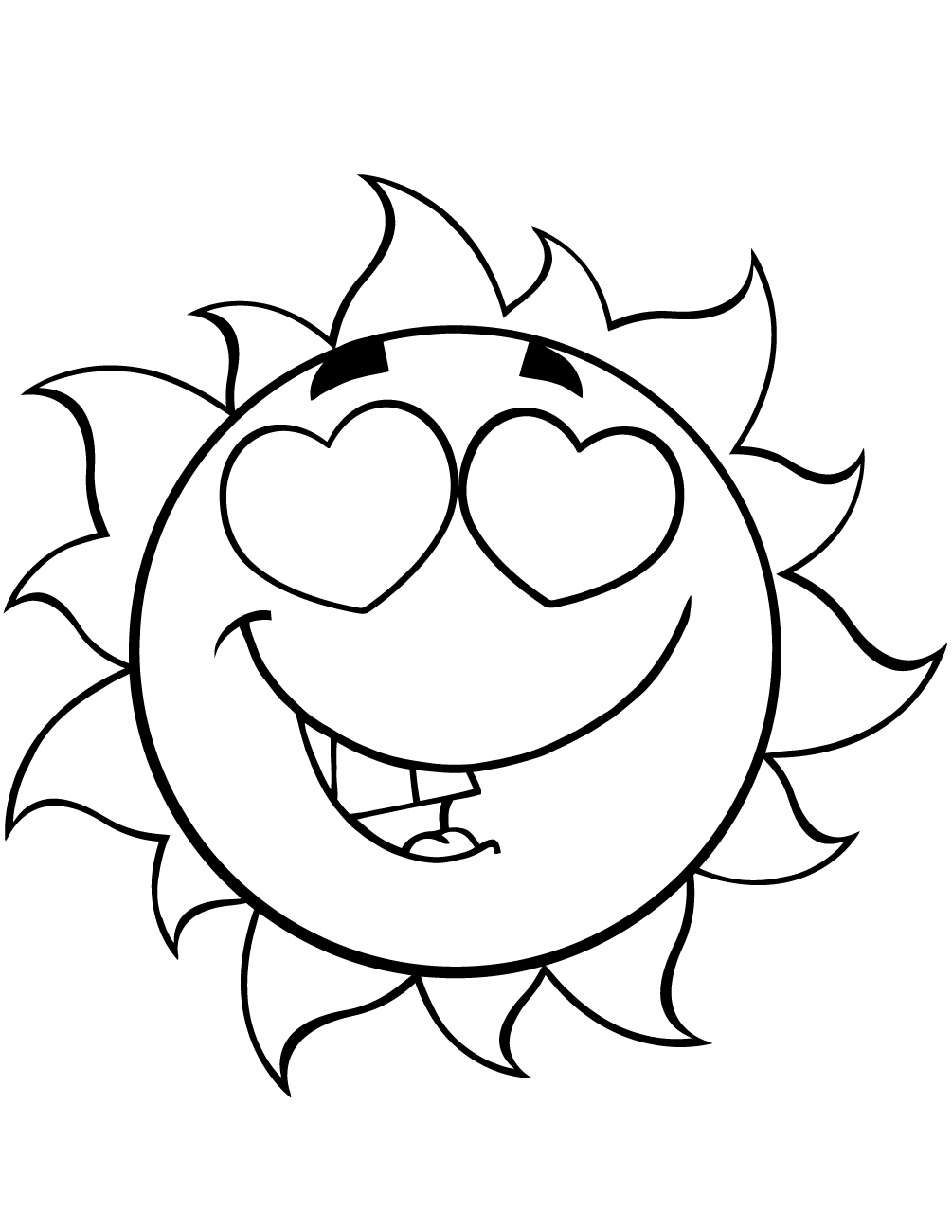 Love Sun Cartoon Mascot Character