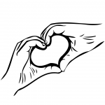 Two Hands Forming Shape of Heart