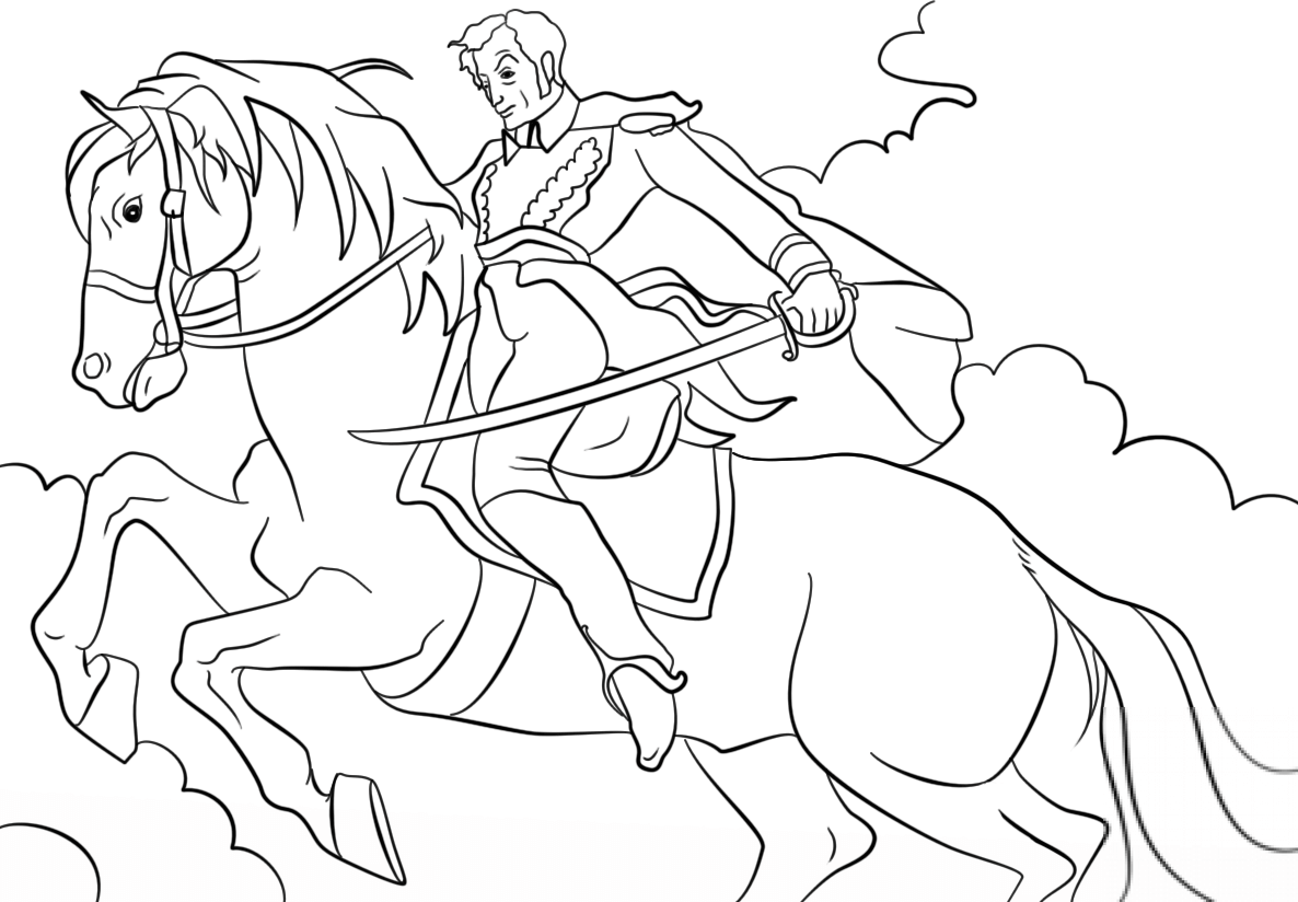 Simon Bolivar on a Horse