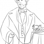 Samuel Morse with His Invention the...