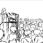 Martin Luther King Jr.  Makes a Speech