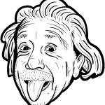 Einstein Sticking His Tongue out