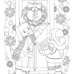 Christmas Wreath on the Door