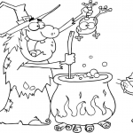 Szalona wiedźma z czarnym kotem...