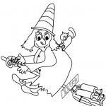 Witch on Jet Powered Broomstick