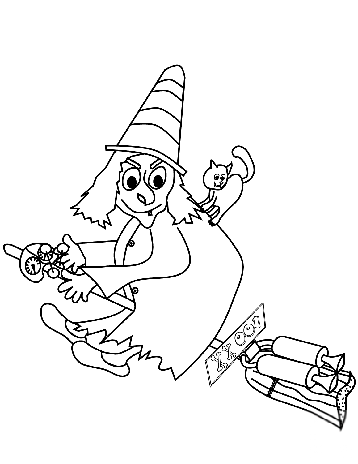 Witch on Jet Powered Broomstick