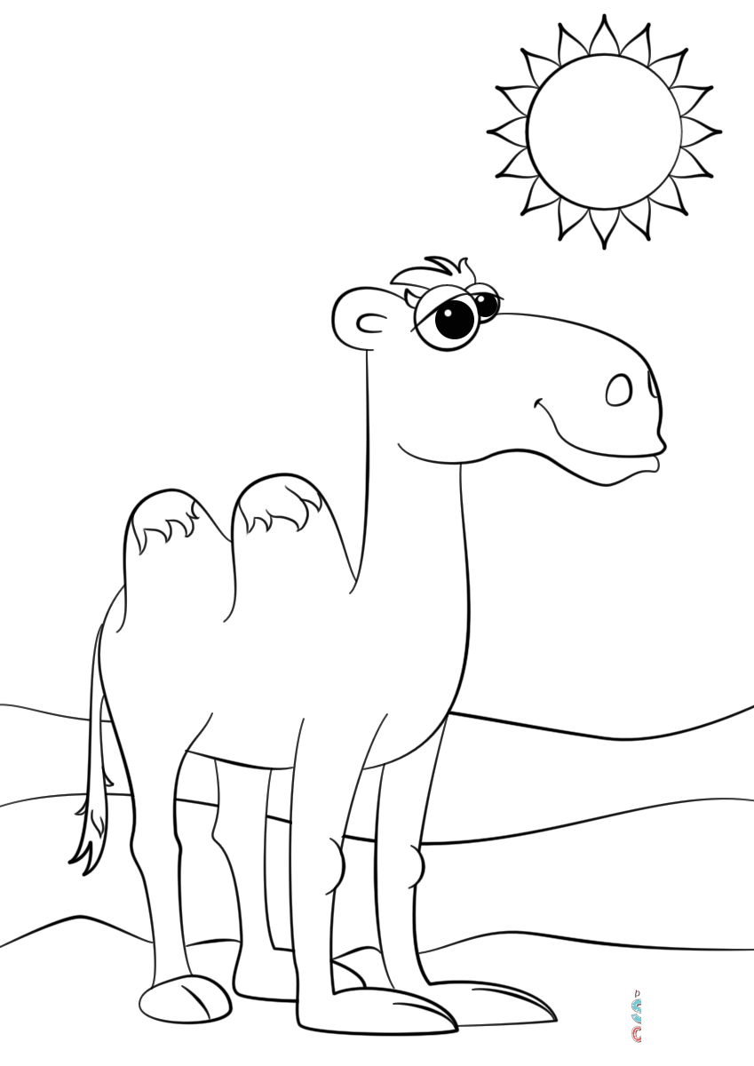 Cute Cartoon Camel