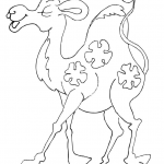 Zabawny mały wielbłąd