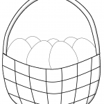 Simple Easter Basket with Eggs