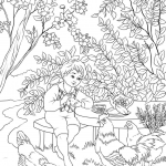 A Boy Enjoying a Warm Spring Day in...