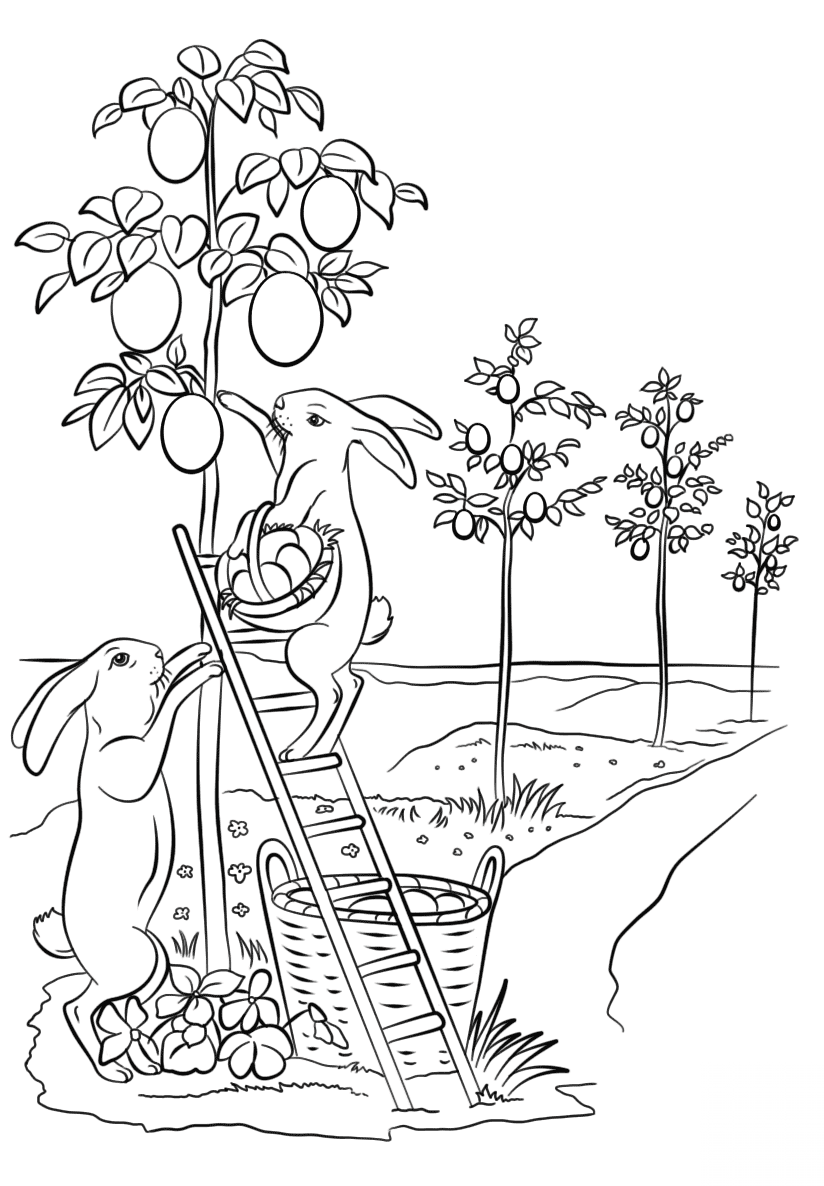 Bunnies are Decorating Trees with...