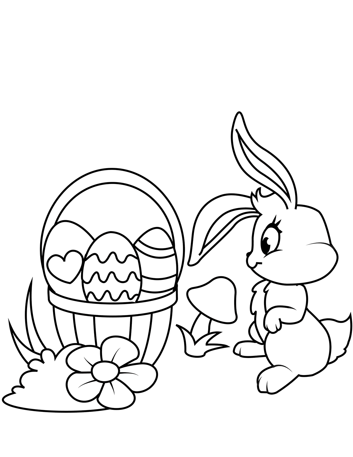 Easter Basket and Bunny
