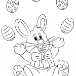 Easter Bunny Juggling Eggs