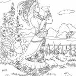 Victorian Lady and a Chicken in the...