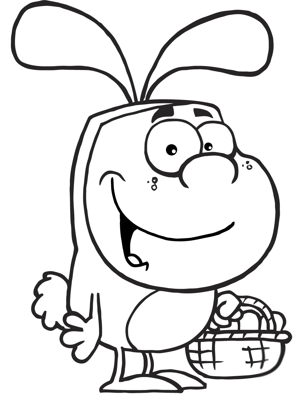 Kid in the Easter Bunny Suit...