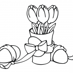 Easter Tulips and Eggs