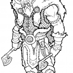 Viking with Two Axes