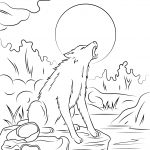 Werewolf Howling at the Moon